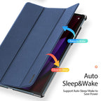 DUX DUCIS Domo Series Magnetic Flip Leather Tablet Case – Shockproof, Waterproof, Magnetic, For Lenovo Yoga Tab Plus
