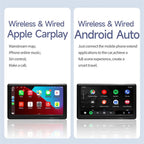 Car 7 inch IPS Portable Smart Screen Wireless Screen Projection Carplay Android Auto, with Reversing Camera, with Reversing Camera – Bluetooth, TPU