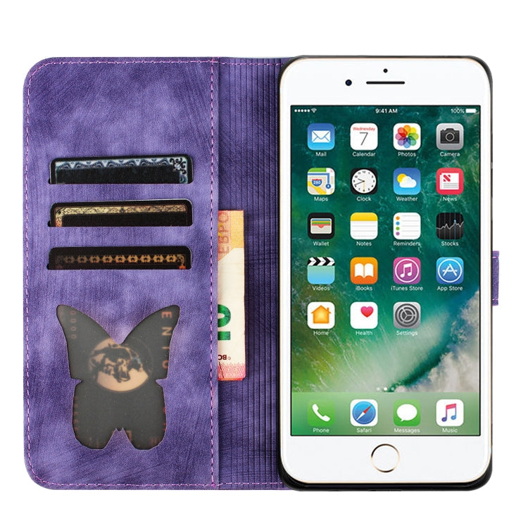 Butterfly Cat Embossing Flip Leather Phone Case, For iPhone SE 2022 / 2020 / 8 / 7, For iPhone 13 Pro Max, For iPhone 13 Pro, For iPhone 13
