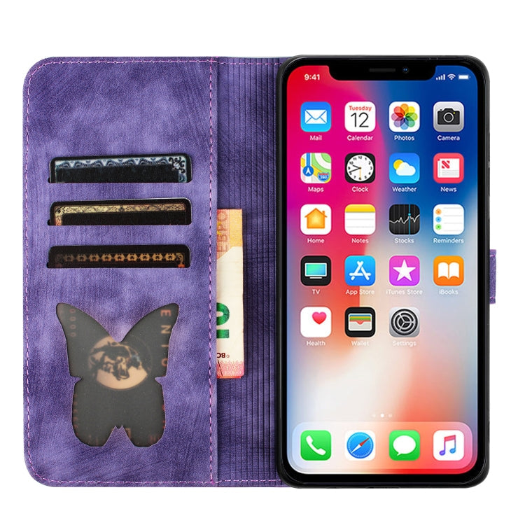 Butterfly Cat Embossing Flip Leather Phone Case, For iPhone XR, For iPhone XS Max, For iPhone 8 Plus / 7 Plus
