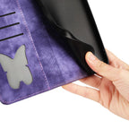 Butterfly Cat Embossing Flip Leather Phone Case, For iPhone 17 Pro Max, For iPhone 17 Pro, For iPhone 17, For iPhone Air
