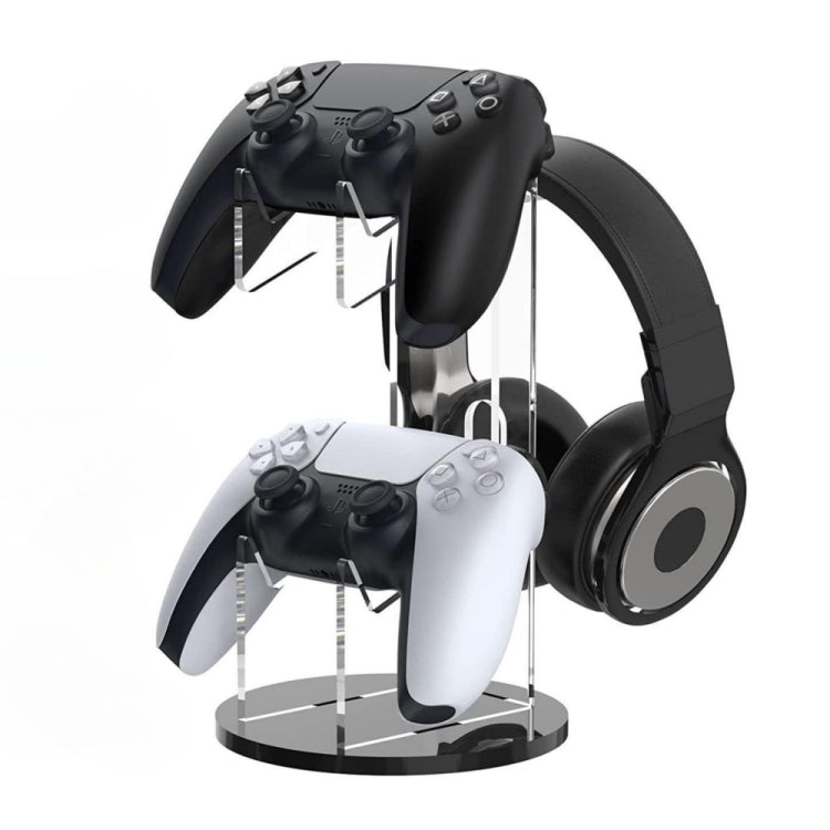 YX029 Headphone Gamepad Desktop Display Holder, For PS4 / PS5 For PS4 PS5 Transparent+Black
