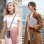 JEEHOOD C22 Series Zipper Wallet Leather Phone Case with Dual Lanyard, For iPhone 17 Pro Max, For iPhone 17 Pro, For iPhone Air, For iPhone 16 Pro Max