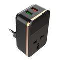LDNIO SC1205 Universal Conversion Socket + QC3.0 USB + USB Interfaces Multifunction Travel Charger Mobile Phone Charger, EU Plug – TPU