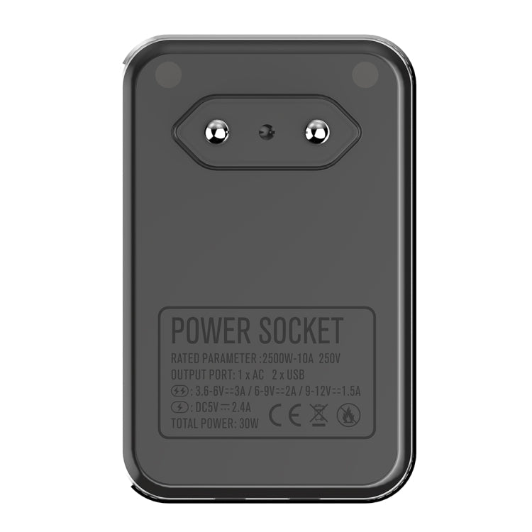 LDNIO SC1205 Universal Conversion Socket + QC3.0 USB + USB Interfaces Multifunction Travel Charger Mobile Phone Charger, EU Plug – TPU