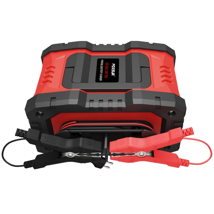FOXSUR 12V / 24V 20A 300W Portable Motorcycle Car Smart Battery Charger, 20A