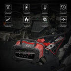 FOXSUR 12V / 24V 20A 300W Portable Motorcycle Car Smart Battery Charger, 20A