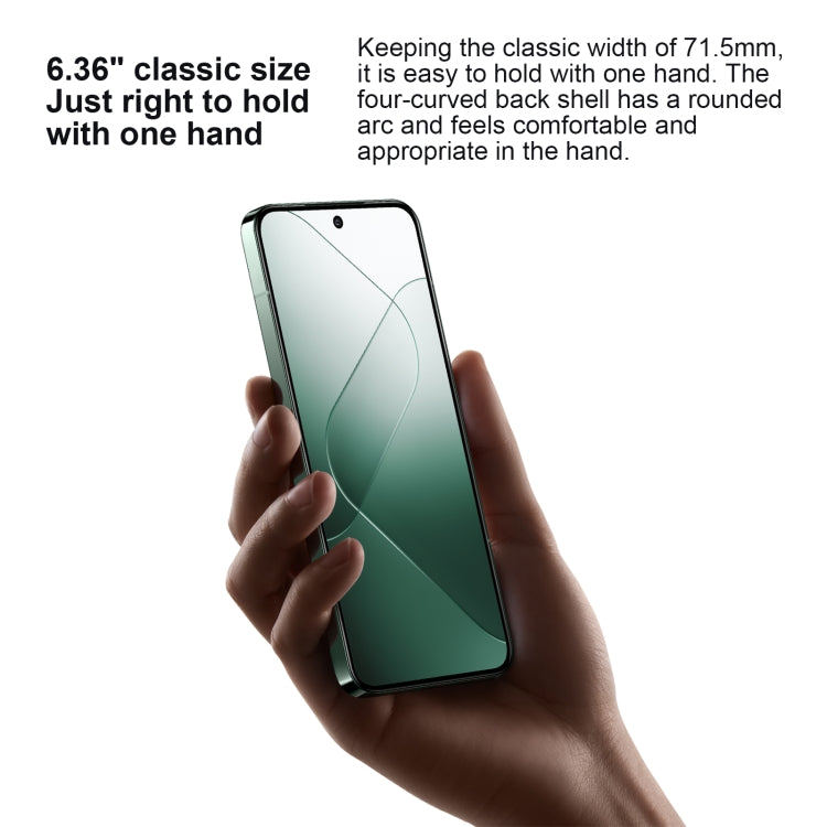 Xiaomi 14, 6.36 inch Xiaomi HyperOS Snapdragon 8 Gen 3 Octa Core 4nm up to 3.3GHz, NFC, Network: 5G, 16GB+512GB