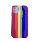 Rainbow Liquid Silicone Shockproof Full Coverage Protective Case, For iPhone 11 Pro For iPhone 11 Pro