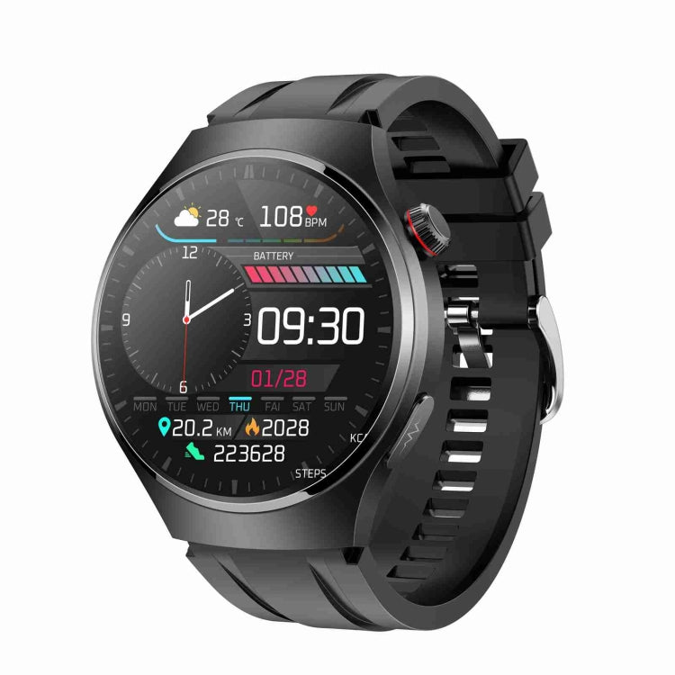 MT200 1.43 inch AMOLED IP67 Smart Call Watch, Support ECG/Body Temperature/Blood Glucose Monitoring Black