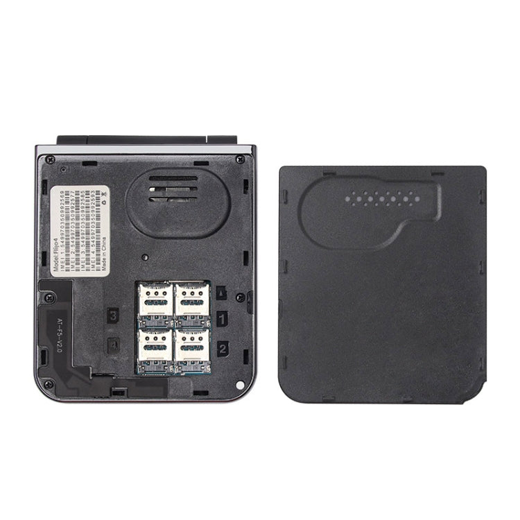 UNIWA F265 Flip Style Phone, 2.55 inch Mediatek MT6261D, FM, 4 SIM Cards, 21 Keys – Card Slot, Flip