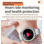V66 Smart Watch – 1.28" Screen, Heart Rate Monitoring, Bluetooth 5.0