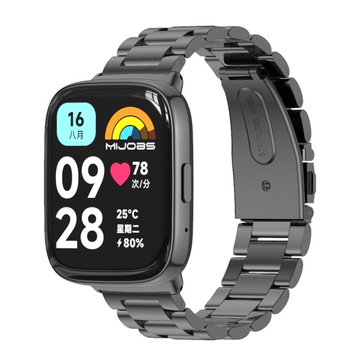Watch Band – Stainless Steel (Redmi Watch 3 Lite) For Redmi Watch 3 Lite Watch 3 Active Black