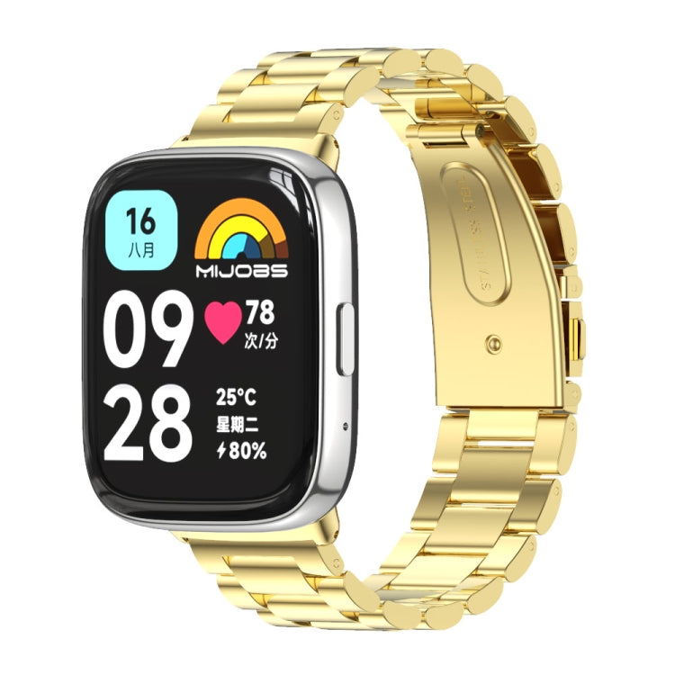 Watch Band – Stainless Steel (Redmi Watch 3 Lite) For Redmi Watch 3 Lite Watch 3 Active Gold