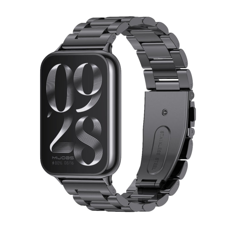 Watch Band – Stainless Steel (Xiaomi Band 10 Pro) For Xiaomi Band 10 Pro Redmi Watch 6 5 Black