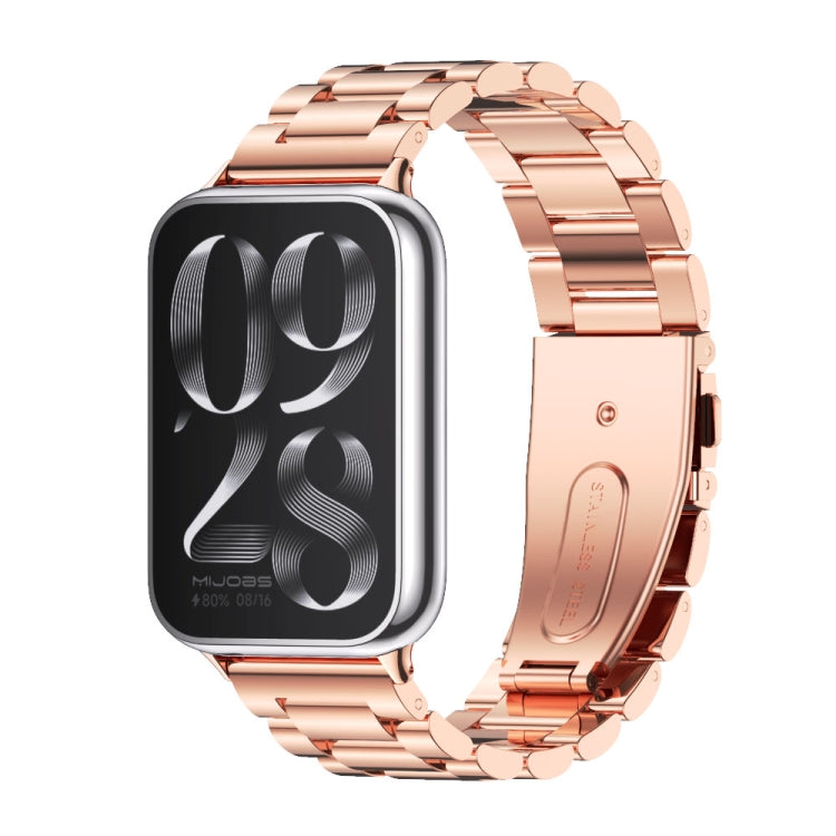 Watch Band – Stainless Steel (Xiaomi Band 10 Pro) For Xiaomi Band 10 Pro Redmi Watch 6 5 Rose Gold