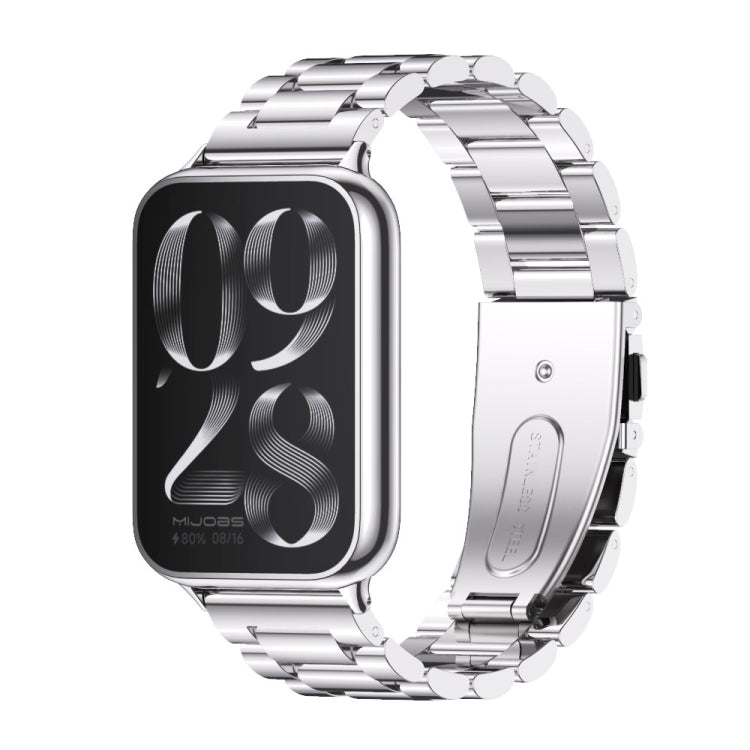 Watch Band – Stainless Steel (Xiaomi Band 10 Pro) For Xiaomi Band 10 Pro Redmi Watch 6 5 Silver