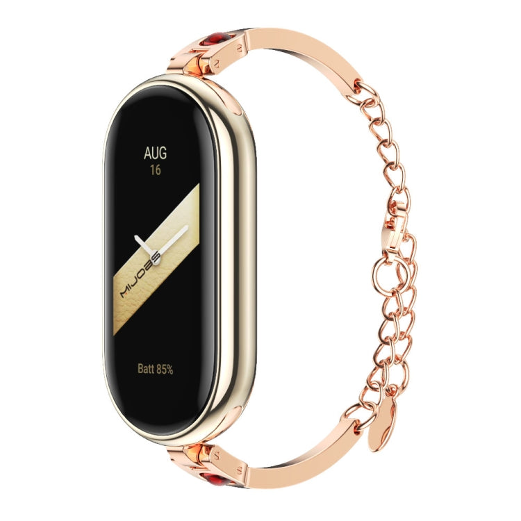Ruyi Beauty Bracelet Watch Band, For Xiaomi Smart Band 10 / 9 / 8 For Xiaomi Smart Band 10 9 8 Rose Gold Red