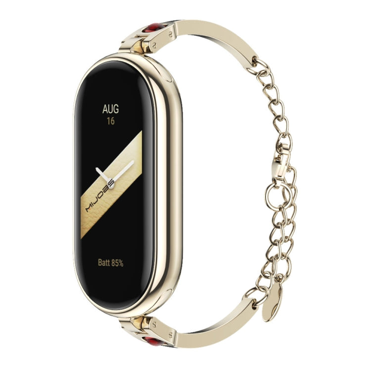 Ruyi Beauty Bracelet Watch Band, For Xiaomi Smart Band 10 / 9 / 8 For Xiaomi Smart Band 10 9 8 Light Gold Red