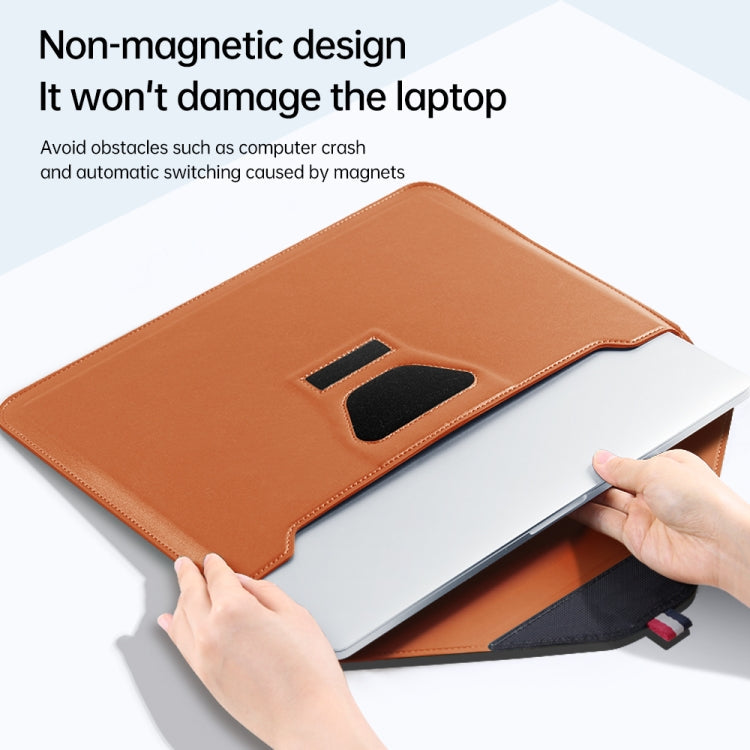 Envelope Holder Laptop Sleeve Bag with Accessories Bag – Waterproof, Magnetic, Leather, For 13/14 inch, For 15.4/15.6/16.1 inch