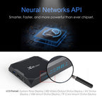 X96 max+ 4K Smart TV Box with Remote Control, Android 9.0, Amlogic S905X3 Quad-Core Cortex-A55,2GB+16GB, Support LAN, AV, 2.4G/5G WiFi, USBx2,TF Card,, EU Plug, UK Plug, AU Plug