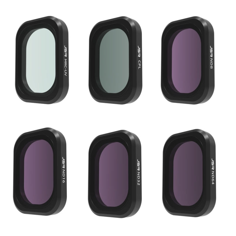 For DJI OSMO Pocket 3 JSR CB Series Camera Lens Filter, MCUV, CPL, ND8, ND16, ND32, ND64, ND256, ND1000, ND8PL, ND16PL, ND32PL, ND64PL, 1/8 Black Mist Filter, NIGHT, STAR, 3 in 1 CPL ND8/16, 3 in 1 ND16/64/256, 4 in 1 CPL ND16/32/64, 4 in 1... 6 in 1 UV CPL ND8-64