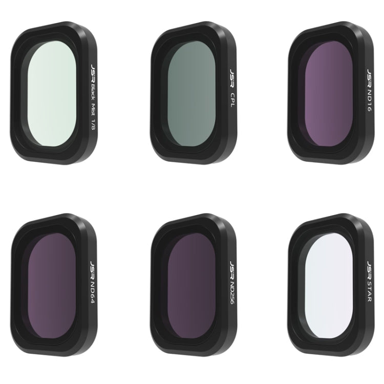 For DJI OSMO Pocket 3 JSR CB Series Camera Lens Filter, MCUV, CPL, ND8, ND16, ND32, ND64, ND256, ND1000, ND8PL, ND16PL, ND32PL, ND64PL, 1/8 Black Mist Filter, NIGHT, STAR, 3 in 1 CPL ND8/16, 3 in 1 ND16/64/256, 4 in 1 CPL ND16/32/64, 4 in 1... 6 in 1 Beauty Black Mist