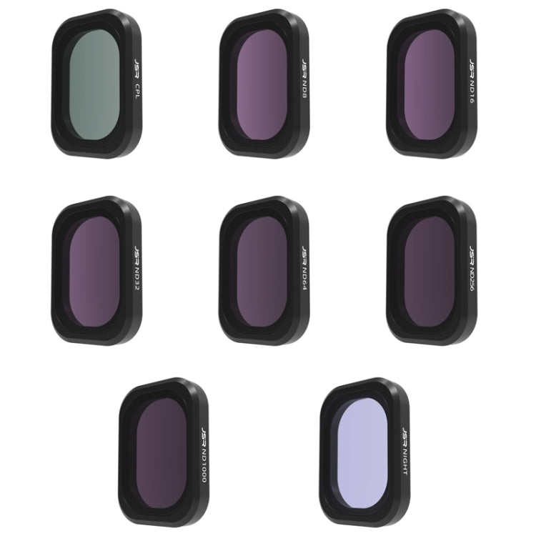 For DJI OSMO Pocket 3 JSR CB Series Camera Lens Filter, MCUV, CPL, ND8, ND16, ND32, ND64, ND256, ND1000, ND8PL, ND16PL, ND32PL, ND64PL, 1/8 Black Mist Filter, NIGHT, STAR, 3 in 1 CPL ND8/16, 3 in 1 ND16/64/256, 4 in 1 CPL ND16/32/64, 4 in 1... 8 in 1 CPL ND NIGHT
