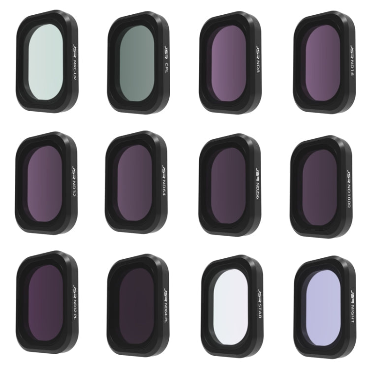 For DJI OSMO Pocket 3 JSR CB Series Camera Lens Filter, MCUV, CPL, ND8, ND16, ND32, ND64, ND256, ND1000, ND8PL, ND16PL, ND32PL, ND64PL, 1/8 Black Mist Filter, NIGHT, STAR, 3 in 1 CPL ND8/16, 3 in 1 ND16/64/256, 4 in 1 CPL ND16/32/64, 4 in 1... 12 in 1 UV CPL ND PL STAR NIGHT