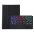 A09B-AS Candy Color Touch Backlight Bluetooth Keyboard Leather Tablet Case with Pen Holder, A09B-AS – Leather, Bluetooth
