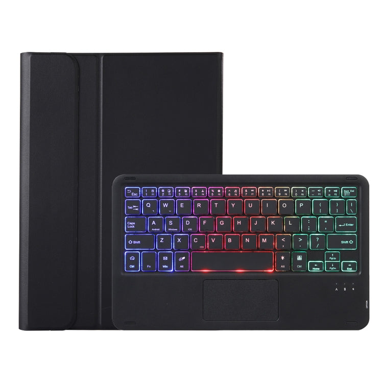 A09B-AS Candy Color Touch Backlight Bluetooth Keyboard Leather Tablet Case with Pen Holder, A09B-AS – Leather, Bluetooth