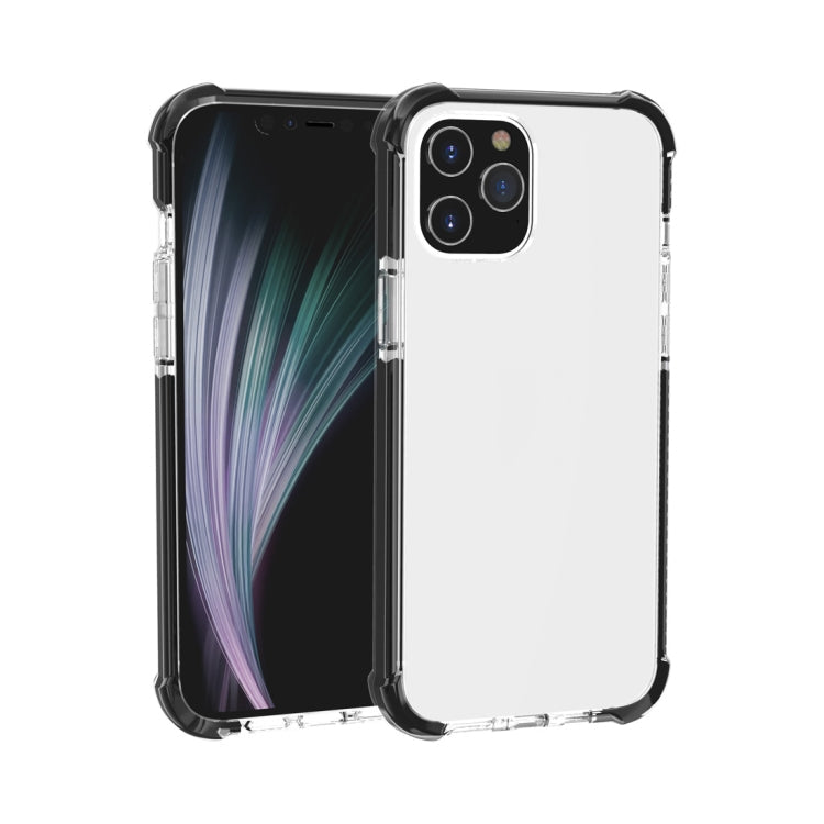 Four-corner Shockproof TPU + Acrylic Protective Case, For iPhone 12 Pro Max For iPhone 12 Pro Max Black + Transparent