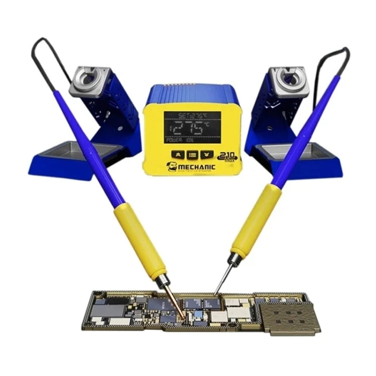Mechanic 210MAX Dual Station Thermostatic Adjustable Digital Display Soldering Station, US, EU US