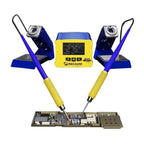 Mechanic 210MAX Dual Station Thermostatic Adjustable Digital Display Soldering Station, US, EU US