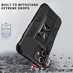 Armor Shockproof TPU + PC Magnetic Protective Case with Invisible Holder, For iPhone 12 Pro Max
