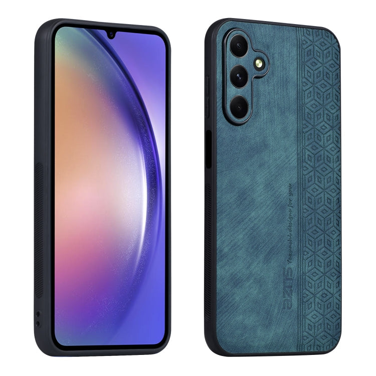 AZNS 3D Embossed Skin Feel Phone Case – Leather, TPU, For Samsung Galaxy A15, For Samsung Galaxy A05s For Samsung Galaxy A15 Dark Green