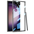 GKK Plating Transparent TPU Phone Case, Without pen, For Samsung Galaxy S24 Ultra
