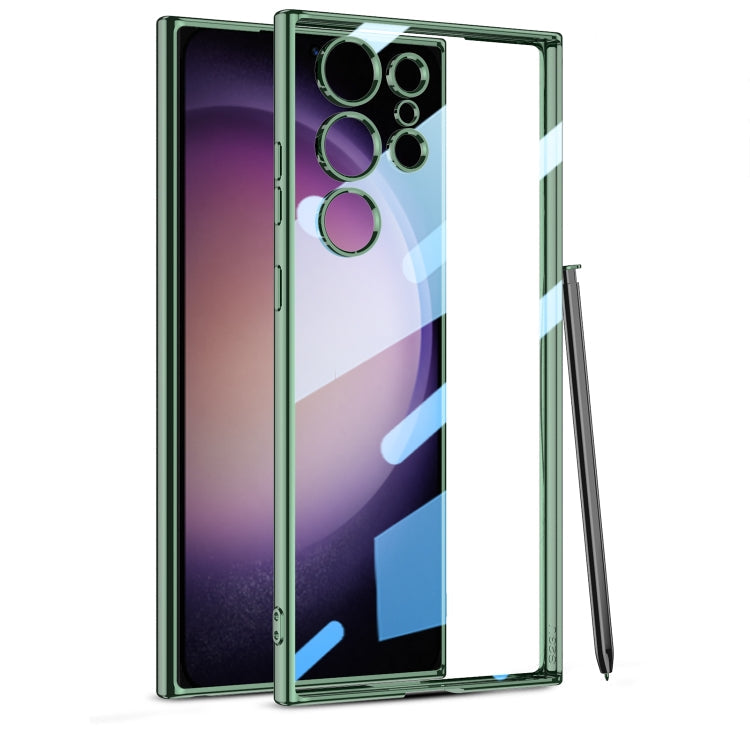 GKK Plating Transparent TPU Phone Case, Without pen, For Samsung Galaxy S24 Ultra