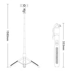 Yesido SF13 Retractable Extended Bluetooth Tripod Phone Live Streaming Selfie Stand, SF13 – Wear-resistant, Bluetooth, Aluminum Alloy