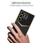 GKK Plating Soft TPU + Leather Full Coverage Phone Case without Pen, For Samsung Galaxy S24 Ultra 5G, For Samsung Galaxy S24 5G