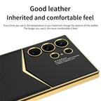 GKK Plating Soft TPU + Leather Full Coverage Phone Case without Pen, For Samsung Galaxy S24 Ultra 5G, For Samsung Galaxy S24 5G