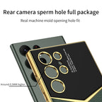 GKK Plating Soft TPU + Leather Full Coverage Phone Case without Pen, For Samsung Galaxy S24 Ultra 5G, For Samsung Galaxy S24 5G