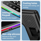 A93 15W 5 in 1 Multifunctional Foldable Wireless Charger Desktop Phone Stand – Magnetic, TPU