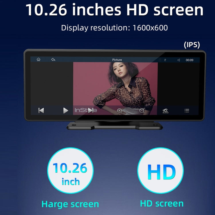 B5303 10.26 inch Portable Car MP5 Player Support CarPlay / Android Auto, B5303 – Bluetooth, TPU