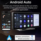 B5303 10.26 inch Portable Car MP5 Player Support CarPlay / Android Auto, B5303 – Bluetooth, TPU