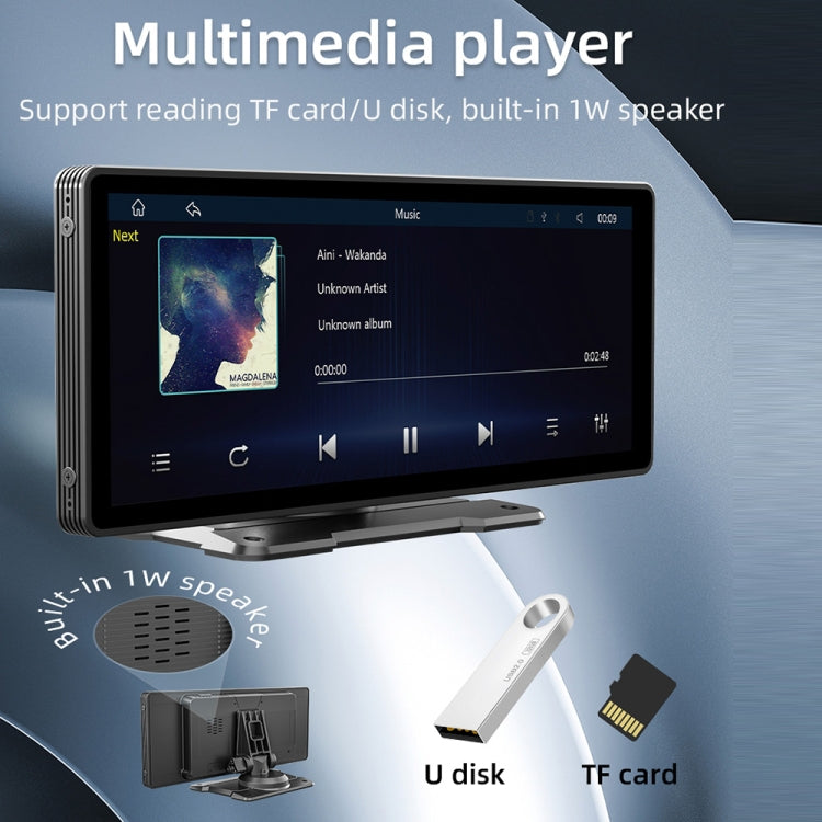 B5303 10.26 inch Portable Car MP5 Player Support CarPlay / Android Auto, B5303 – Bluetooth, TPU