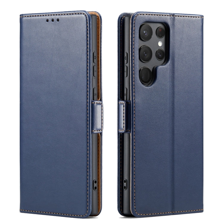 Fierre Shann PU Genuine Leather Texture Phone Case – Card Slot, Leather, TPU, For Samsung Galaxy A15 5G, For Samsung Galaxy A55 5G, For Samsung Galaxy A35 5G, For Samsung Galaxy S24 Ultra 5G, For Samsung Galaxy S24+ 5G, For Samsung Galaxy S24 5G For Samsung Galaxy S24 Ultra 5G Blue