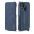 LC.IMEEKE Hon Ancient Series Horizontal Flip Leather Case with Holder & Card Slot, For Samsung Galaxy A21s For Samsung Galaxy A21s Blue