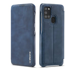LC.IMEEKE Hon Ancient Series Horizontal Flip Leather Case with Holder & Card Slot, For Samsung Galaxy A21s For Samsung Galaxy A21s Blue