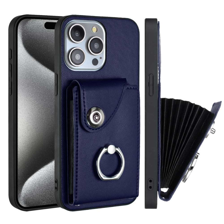 Organ Card Bag Ring Holder Phone Case, For iPhone 14 Pro Max, For iPhone SE 2022 / 2020 / 8 / 7, For iPhone 13 Pro Max, For iPhone 13 Pro